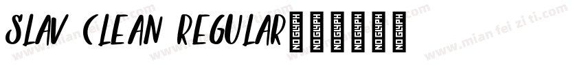 Slav Clean Regular字体转换